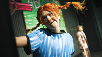 Pippi i pivglad form.